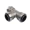 Quickfitting 1-1/4in Push-Fit x 1-1/4in Push-Fit x 1-1/4in Push-Fit Stainless Steel Tee Fitting SS854R - alternate 1
